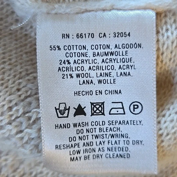 Anthropologie Little Yellow Bird Short-Sleeve Yarn Fringe Sweater Cream EUC - M - Picture 9 of 10